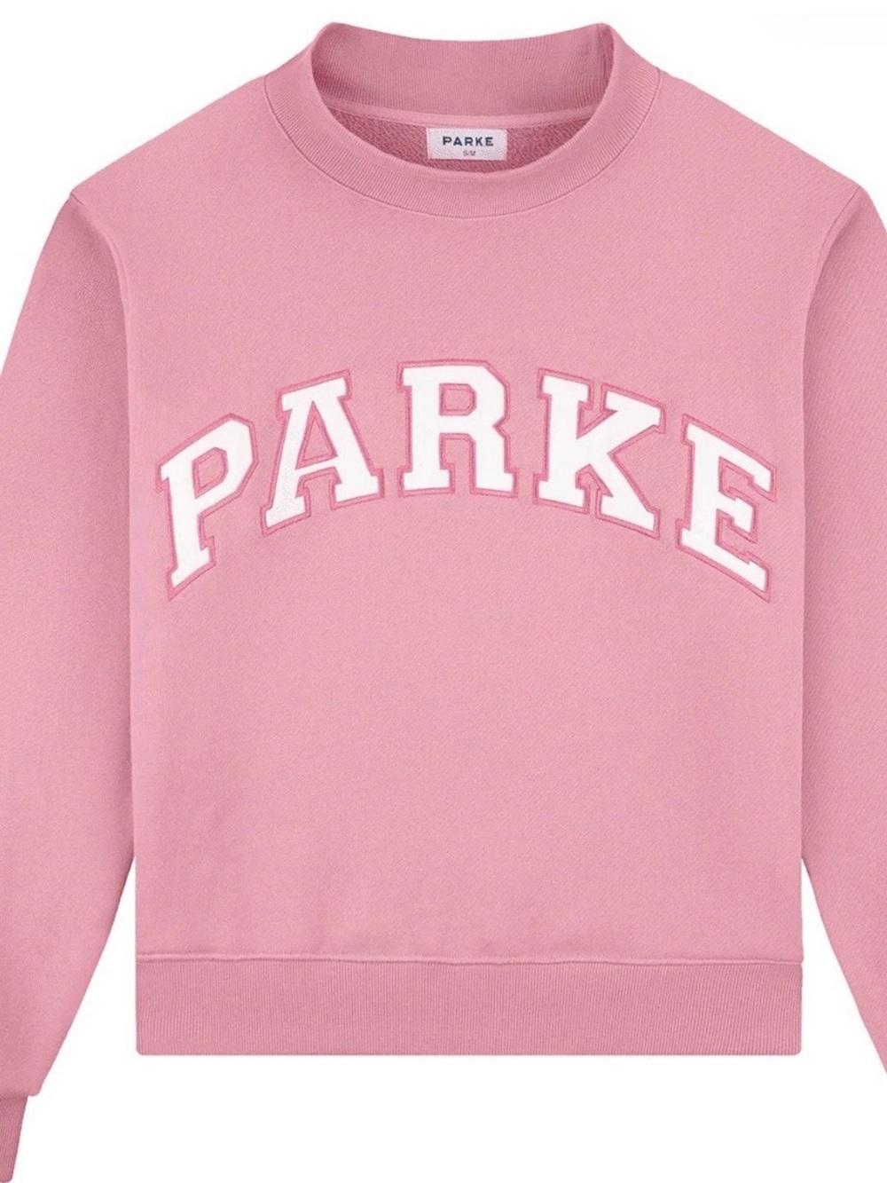 PARKE Summerland Conch Pink Mockneck Sweatshirt L/XL Sold Out NWT